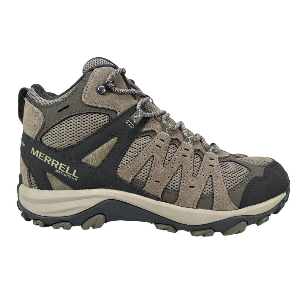 Merrell Accentor 3 Mid Vent Hiking Boots Womens 11 Waterproof Suede Brindle